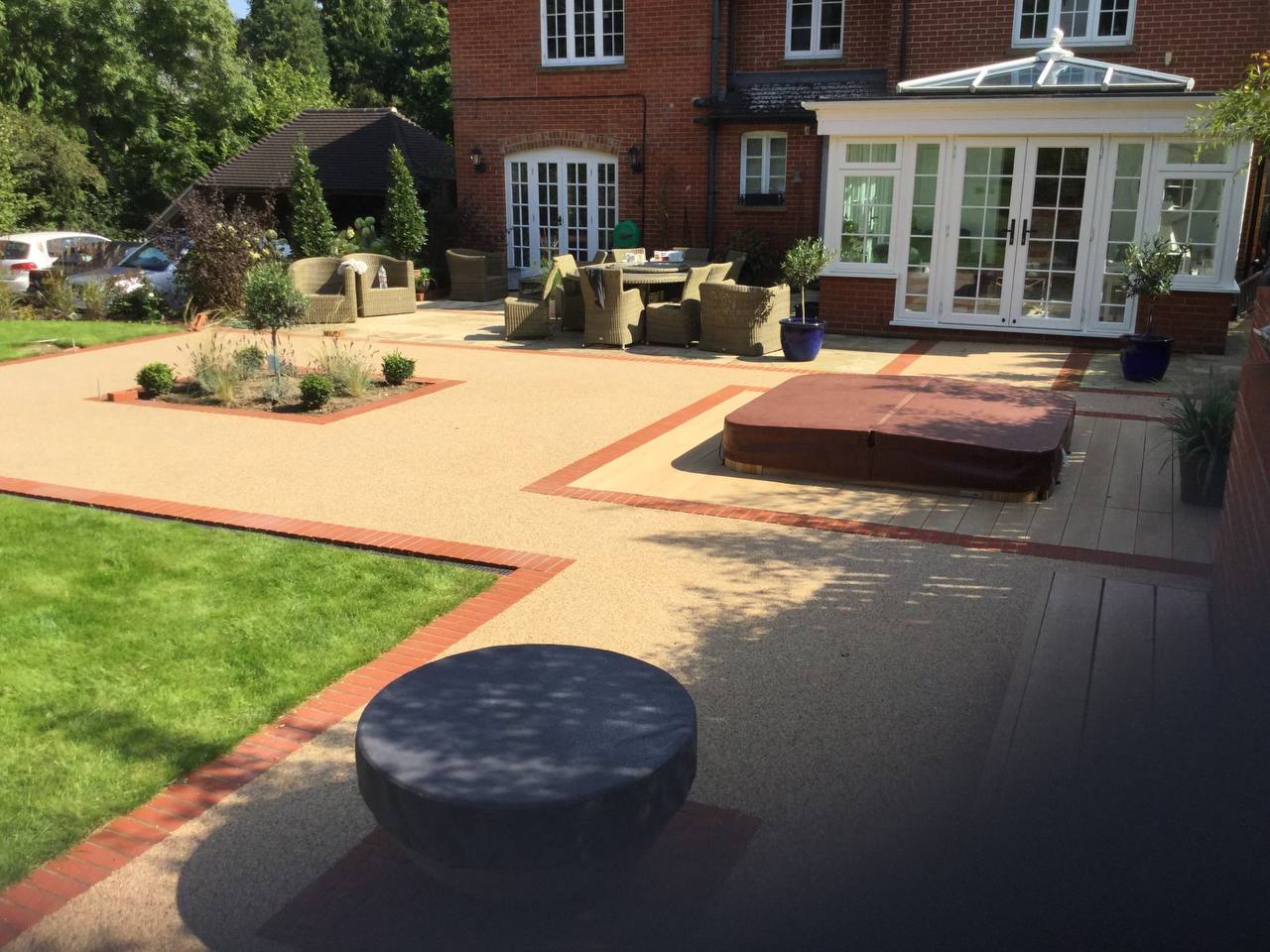 This is a photo of a Resin bound patio carried out in Bolton. All works done by Resin Driveways Bolton